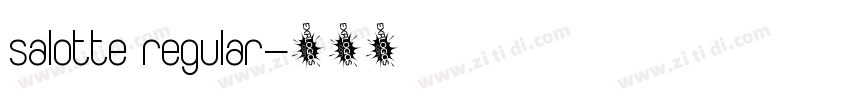 salotte regular字体转换